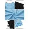 Arshiner Girls 2 Piece Outfits Summer Ruffle Sleeve Top and Paperbag Waist Shorts Set with Pockets Size 5-13 Years(Blue)