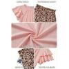 Arshiner Girls 2 Piece Outfits Summer Ruffle Sleeve Top and Paperbag Waist Shorts Set with Pockets Size 5-13 Years(Pink Leopard)