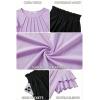 Arshiner Girls 2 Piece Outfits Summer Ruffle Sleeve Top and Paperbag Waist Shorts Set with Pockets Size 5-13 Years(Purple)