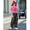Arshiner Girls T Shirts Trendy Street Style One Shoulder Sleeve Casual Kids Blouse Soft Summer Tees Tops(Tie Dye Red Heart)