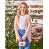 Arshiner 2 Packs Ribbed Knit Long Sleeve Shirts for Girls Soft Slim Fit Crewneck Casual Base Layer Tops Tees(Black/White)