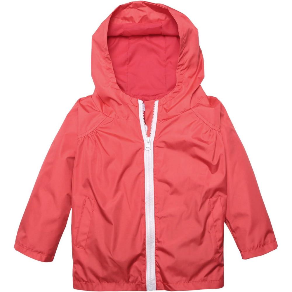 image:imageArshiner Boys Girls Hooded Rain Jackets Waterproof Rain coats Packable Windbreaker for Kids Lightweight Jackets