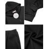 Arshiner Boys’ 2 Piece Athletic Tracksuit Jogging Outfit Sweatsuit Zip Up Hoodie and Active Pants Sets for Kids 5-14 Years(Black)
