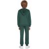 Arshiner Boys’ 2 Piece Athletic Tracksuit Jogging Outfit Sweatsuit Zip Up Hoodie and Active Pants Sets for Kids 5-14 Years(Green)