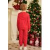 Arshiner Boys’ 2 Piece Athletic Tracksuit Jogging Outfit Sweatsuit Zip Up Hoodie and Active Pants Sets for Kids 5-14 Years(Red)