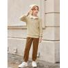Arshiner Boys Clothes Half Zip Sweatshirt and Pants Outfit 2Pcs Fall Winter Sweatsuit Set for Kids 2-10 Years(Apricot & Brown)