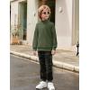 Arshiner Boys Clothes Half Zip Sweatshirt and Pants Outfit 2Pcs Fall Winter Sweatsuit Set for Kids 2-10 Years(Army Green & Camo)