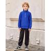 Arshiner Boys Clothes Half Zip Sweatshirt and Pants Outfit 2Pcs Fall Winter Sweatsuit Set for Kids 2-10 Years(Blue & Black)