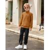 Arshiner Boys Clothes Half Zip Sweatshirt and Pants Outfit 2Pcs Fall Winter Sweatsuit Set for Kids 2-10 Years(Brown & Black)