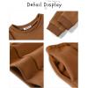 Arshiner Boys Long Sleeve Fleece Sweatshirt and Pants Set 2 Piece Fall Winter Clothes Toddler to Little Kid 2-8 Years(Brown)