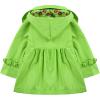 Arshiner Girl Kid Flower Waterproof Hooded Coat Jacket Outwear Raincoat Hoodies Green 100 Age for 2 3Y Green 100 Age for 2 3Y