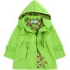 Arshiner Girl Kid Flower Waterproof Hooded Coat Jacket Outwear Raincoat Hoodies Green 100 Age for 2 3Y Green 100 Age for 2 3Y