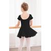 Arshiner Girls’ Dance Leotard Ruffle Sleeve (130(Age for 5-6Y), Black(FBA)) Black(fba) 13(Age for 5-6Y)