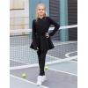 Arshiner Girls Sports Skirted Leggings Casual Ruffle Skater Skirt with Athletic Pants Pantskirts(Black)