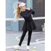 Arshiner Girls Sports Skirted Leggings Casual Ruffle Skater Skirt with Athletic Pants Pantskirts(Black)
