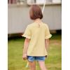 Arshiner Girls T-Shirt Kids Casual Tunic Tops Lace Short Sleeve Loose Soft Blouse(Cat Print)
