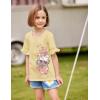 Arshiner Girls T-Shirt Kids Casual Tunic Tops Lace Short Sleeve Loose Soft Blouse(Cat Print)