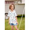 Arshiner Girls T-Shirt Kids Casual Tunic Tops Lace Short Sleeve Loose Soft Blouse(Pat2)