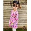 Arshiner Little Girls Outfits Cute Clothing Sets Long Sleeve 2pcs Pants Sets with Pockets(Pink)