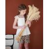 Arshiner Toddler Girl Clothes 2 Piece Summer Outfit Ruffle Sleeveless Top and Shorts Set with Pockets 2-7Y(Leopard)