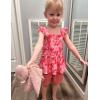 Arshiner Toddler Girl Clothes 2 Piece Summer Outfit Ruffle Sleeveless Top and Shorts Set with Pockets 2-7Y(Pink Tie Dye)