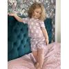 Arshiner Toddler Girls Clothes Ruffle Short Sleeves Crewneck Tops and Shorts with Pockets Cute Summer 2 Pieces Short Sets(Daisy Purple)
