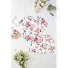 Arshiner Toddler Girls Clothes Ruffle Short Sleeves Crewneck Tops and Shorts with Pockets Cute Summer 2 Pieces Short Sets(Floral Print)