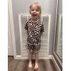 Arshiner Toddler Girls Clothes Ruffle Short Sleeves Crewneck Tops and Shorts with Pockets Cute Summer 2 Pieces Short Sets(Leopard Print)