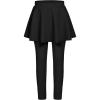 Arshiner Girls Sports Skirted Leggings Casual Ruffle Skater Skirt with Athletic Pants Pantskirts(Black)