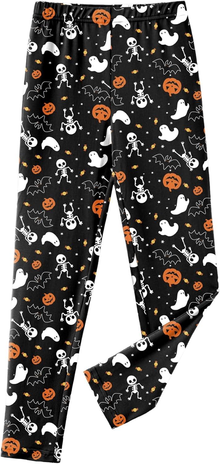 image:imageArshiner Girls 2 Piece Outfits Casual Clothing Sets Short Sleeve Mesh Hem Roundneck Tops and Leggings Pants 210 YearsOrangehalloween