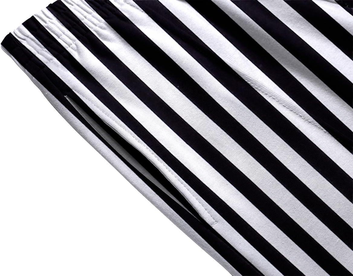 image:imageArshiner Girls Clothes 2 Piece Outfits Drop Shoulder Sleeve Top and Wide Leg Pants Set Trendy Clothing Size 614Blackstripes