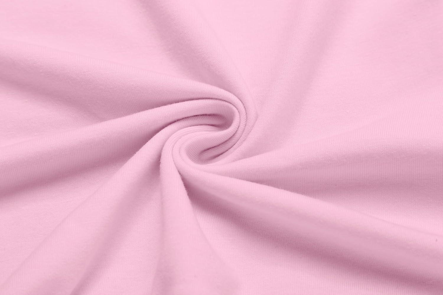 image:imageArshiner Girls Clothes 2 Piece Outfits Drop Shoulder Sleeve Top and Wide Leg Pants Set Trendy Clothing Size 614Pink