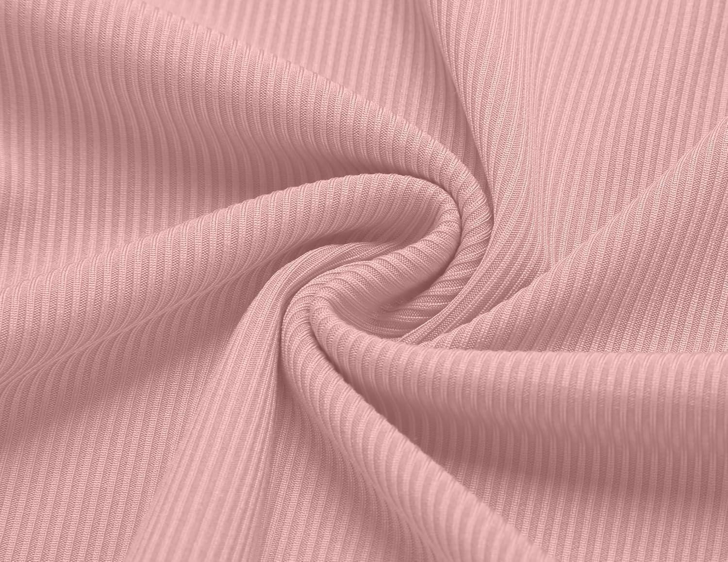 image:imageArshiner Girls Summer Clothing Sets 2 Piece Outfits Knit Ruched Knot Side Tank Top and High Waist Shorts with PocketsDeep Pink Flower