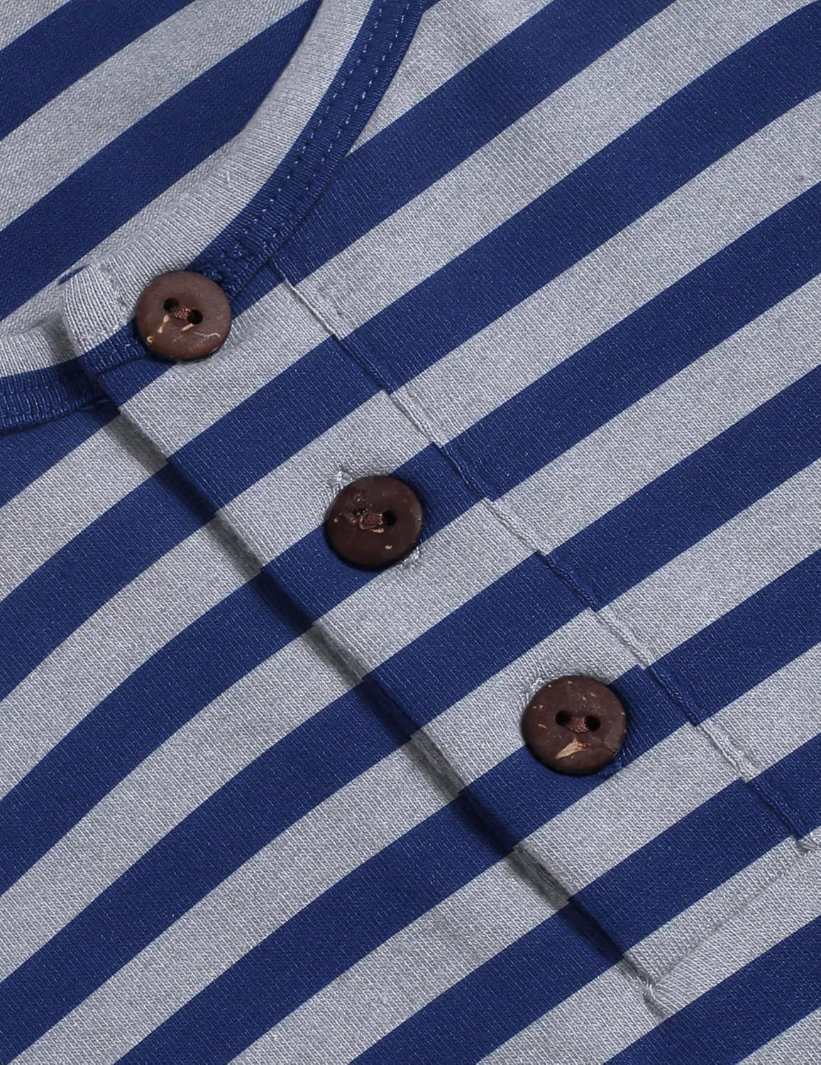 image:imageArshiner Toddler Boys 3 Pack LongSleeve Henley TShirts Casual Cotton Graphic Shirt for 29 YearsGreyNavy Blue StripeOrange Print