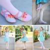 Arshiner Ballet Shoes for Girls Canvas Ballet Slippers Dance Shoes with Elastic Band for Toddler/Little Kid/Big Kid(Shiny Rainbow)