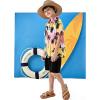 Arshiner Boys 2 Piece Outfits Hawaiian Shorts Sets Button Down Shirt and Shorts Summer Beach Clothes for 2-12 Years(Tie Dye – Palm Tree)