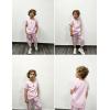 Arshiner Boy’s 2 Pieces Clothes Set Henley Shirt Short Sleeve and Pants Wide Leg Baggy Summer Casual Outfits(Pink)