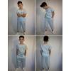 Arshiner Boy’s 2 Pieces Clothes Set Henley Shirt Short Sleeve and Pants Wide Leg Baggy Summer Casual Outfits(Sky Blue)