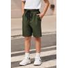 Arshiner Boys Athletic Shorts Kids Youth Quick Dry Summer Shorts Running Hiking Casual with Pockets 5-13 Years(Army Green)