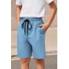 Arshiner Boys Athletic Shorts Kids Youth Quick Dry Summer Shorts Running Hiking Casual with Pockets 5-13 Years(Light Blue)