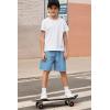 Arshiner Boys Athletic Shorts Kids Youth Quick Dry Summer Shorts Running Hiking Casual with Pockets 5-13 Years(Light Blue)