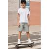 Arshiner Boys Athletic Shorts Kids Youth Quick Dry Summer Shorts Running Hiking Casual with Pockets 5-13 Years(Light Grey)