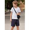 Arshiner Boys Athletic Shorts Kids Youth Quick Dry Summer Shorts Running Hiking Casual with Pockets 5-13 Years(Navy Blue)