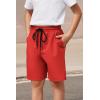 Arshiner Boys Athletic Shorts Kids Youth Quick Dry Summer Shorts Running Hiking Casual with Pockets 5-13 Years(Red)
