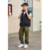 Arshiner Boys Cargo Joggers Pants Kids Elastic Waist Casual Pants Lightweight School Pants with 4 Pockets 5-12 Years(Army Green)