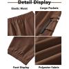 Arshiner Boys Cargo Joggers Pants Kids Elastic Waist Casual Pants Lightweight School Pants with 4 Pockets 5-12 Years(Brown)