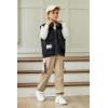 Arshiner Boys Cargo Joggers Pants Kids Elastic Waist Casual Pants Lightweight School Pants with 4 Pockets 5-12 Years(Khaki)