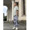 Arshiner Boys Cargo Joggers Pants Kids Elastic Waist Casual Pants Lightweight School Pants with 4 Pockets 5-12 Years(Light Grey)