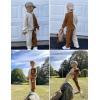 Arshiner Boys Cartoon Face Print Two Tone Crewneck Sweatshirt and Pants Set Tracksuits Outfits Size (2T – 7-8)(Apricot & Brown)