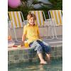 Arshiner Boys Casual Short Sleeve Button Down Shirt Fashion Textured Summer Beach Shirt 3-13 Years Old(Yellow)